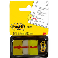 Zakadki indeksujce POST-IT® z nadrukiem „wykrzyknik” (680-33), PP, 25x43mm, 50 kart
