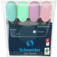 Zestaw zakrelaczy SCHNEIDER Job Pastel, 1-5 mm, 4 szt., mix kolorów