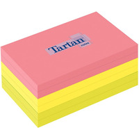 Bloczek samoprzylepny TARTAN™ (12776-N), 127x76mm, 6x100 kart., mix kolorów