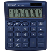 Kalkulator biurowy CITIZEN SDC-812NRNVE, 12-cyfrowy, 127x105mm, granatowy