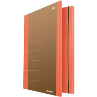 Teczka z gumk DONAU Life, Karton, A4, 500gsm, 3-skrz., pomaraczowy