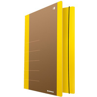 Teczka z gumk DONAU Life, Karton, A4, 500gsm, 3-skrz., óty