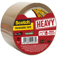 Taśma pakowa do wysyłek SCOTCH® Heavy (HV.5050.S.B), bardzo mocna, 50mm, 50m, brązowy