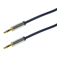 Kabel audio 2 x Jack 3.5mm stereo M/M, 3 m, niebieski