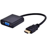 Adapter HDMI-A(M)->VGA(F) na kablu