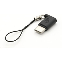 Adapter Micro USB - USB C czarny
