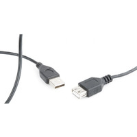 Przedłużacz kabla USB 2.0 AM-AFI 0.75m czarny